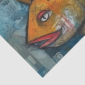 Weird Kings Mannen onder het Zee collage decoupage Tissuepapier (Detail)