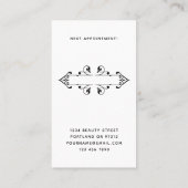 Weird Lips Ink Tattoo Stijl Gothic Make-up Artiest Afsprakenkaartje (Achterkant)