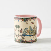 WEIRD MEDIEVAL BESTIAIR MAKEN MUZIEK, konijn, hond Mok (Voorkant rechts)