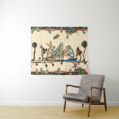 WEIRD MEDIEVAL BESTIAIR MAKEN MUZIEK, konijn, hond Wandkleed (In Situ (horizontaal))