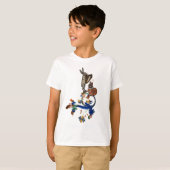 WEIRD MEDIEVAL BESTIAIR MUZIEK, HARPIST HARE T-SHIRT (Voorkant volledig)
