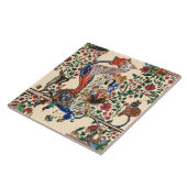 WEIRD MEDIEVAL BESTIAIRE draak en spinnen Harpy Tegeltje (Zijkant)