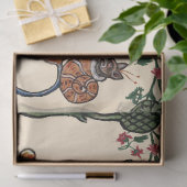 WEIRD MEDIEVAL BESTIAIRE draak en spinnen Harpy Tissuepapier (Geschenk)