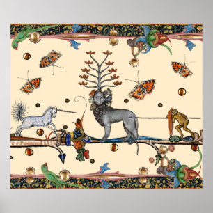 WEIRD MEDIEVAL BESTIARY, APOLIYPTISCH BEAST,UNICOR POSTER