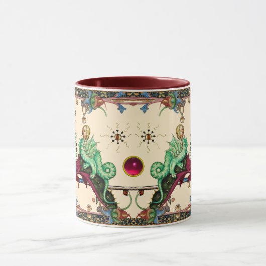 WEIRD MEDIEVAL BESTIARY Human Headed Hybrid Dragon Mok (Midden)