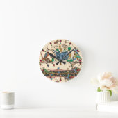 WEIRD MEDIEVAL BESTIARY HUNTER CAT, BIRD, FALCON RONDE KLOK (Huis)