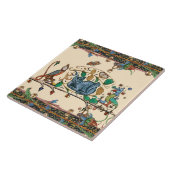 WEIRD MEDIEVAL BESTIARY HUNTER CAT, BIRD, FALCON TEGELTJE (Zijkant)