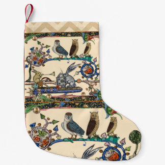 WEIRD MEDIEVAL BESTIARY MAKING MUSIC Owls ,Rabbits Kleine Kerstsok