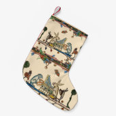 WEIRD MEDIEVAL BESTIARY MAKING MUSIC,Rabbit, Dog Kleine Kerstsok (Voorkant (Hangend))