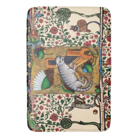 WEIRD MEDIEVAL BESTIARY MUSIC,CAT PLAYS ORGAN BADMAT (Voorkant Verticaal)