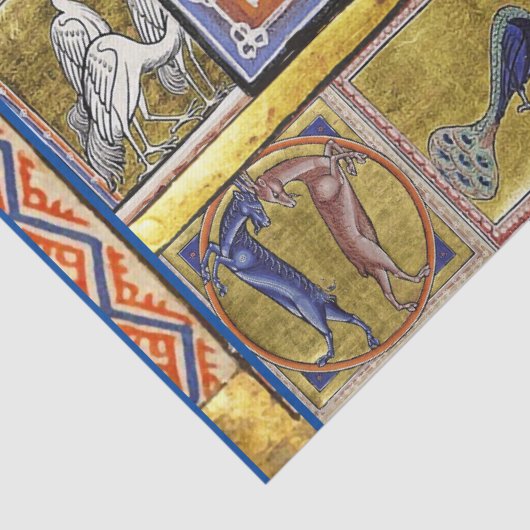 WEIRD MEDIEVAL BESTIARY, SCITALIS LEGENDARY SERPEN TISSUEPAPIER (Detail)