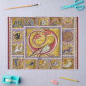 WEIRD MEDIEVAL BESTIARY, SNAKE DRAGON, BOSSTE DIER TISSUEPAPIER (Craft)