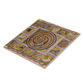 WEIRD MEDIEVAL BESTIARY, SNAKE DRAGON, FANTASY TEGELTJE (Zijkant)