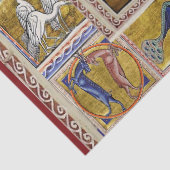 WEIRD MEDIEVAL BESTIARY, SNAKE DRAGON, FANTASY TISSUEPAPIER (Detail)