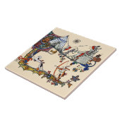 WEIRD MEDIEVAL BESTIARY WAR Dogs and Killer Rabbit Tegeltje (Zijkant)