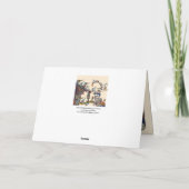 WEIRD MEDIEVAL BESTIARY WAR, KNIGHTS, GIANT SNAILS FEESTDAGEN KAART (Achterkant)