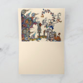 WEIRD MEDIEVAL BESTIARY WAR, KNIGHTS, GIANT SNAILS FEESTDAGEN KAART (Binnen)