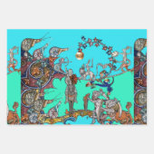 WEIRD MEDIEVAL BESTIARY WAR, KNIGHTS, GIANT SNAILS INPAKPAPIER VEL (Voorkant 3)