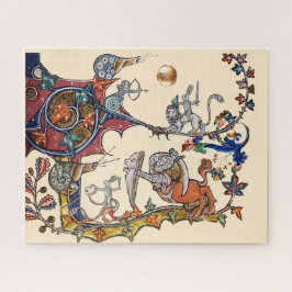 WEIRD MEDIEVAL BESTIARY WAR Slakken, Killer Rabbit Legpuzzel