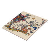 WEIRD MEDIEVAL BESTIARY WAR Slakken, Killer Rabbit Tegeltje (Zijkant)