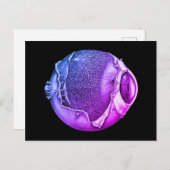 Weird Moderne  Eyeball Detail Tekening Paars Briefkaart (Voorkant / Achterkant)