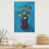 Weird Monster Horror Fantasy Art Poster (Keuken)