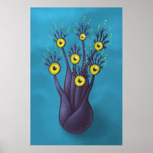 Weird Monster Horror Fantasy Art Poster