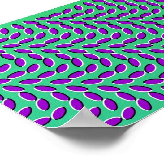 WEIRD OPTISCHE ILLUSIE ziet eruit alsof het zich v Poster (Hoek)