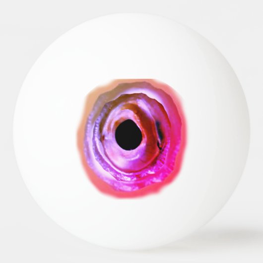 Weird Paars Trippy Funky Eye Pingpongbal (Voorkant)