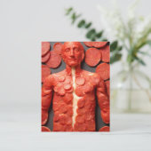 Weird Pepperoni Man Briefkaart (Staand voorkant)