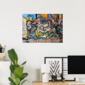 Weird Pig Face Poster (Thuiskantoor)