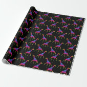 Weird Psychedelic Giraffe Cadeaupapier (Uitgerold)