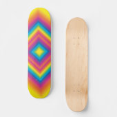 Weird Rainbow Square Skateboard (Voorkant)