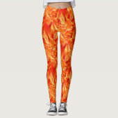 Weird ringstoon, tangerine peels leggings (Voorkant)