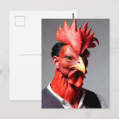 Weird Rooster Dude Briefkaart (Voorkant / Achterkant)