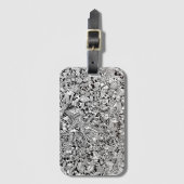 Weird Shapes Detailed Cartoon Bagagelabel (Voorkant (verticaal))