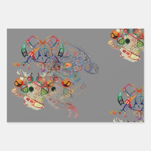 Weird Sisters Wrapping Papier Flat Sheets set van  Inpakpapier Vel (Voorkant 2)