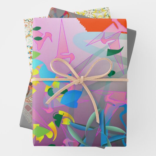 Weird Sisters Wrapping Papier Flat Sheets set van Inpakpapier Vel (In situ)