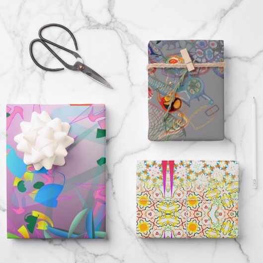 Weird Sisters Wrapping Papier Flat Sheets set van Inpakpapier Vel (Voorkant)