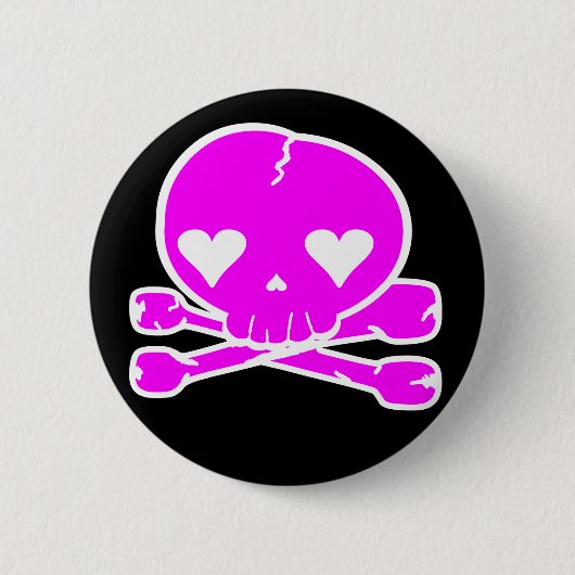 Weird Skull Goth Kawaii Stijl Ronde Button 5,7 Cm (Voorkant)