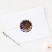 Weird Snail Classic Round Sticker (Envelop)