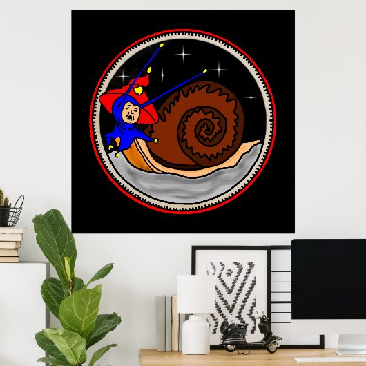 Weird Snail Poster (Thuiskantoor)