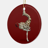 Weird Sportive Giraffe Keramisch Ornament (Links)