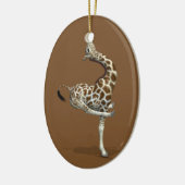 Weird Sportive Giraffe Keramisch Ornament (Links)