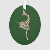 Weird Sportive Giraffe Ornament (voorkant)