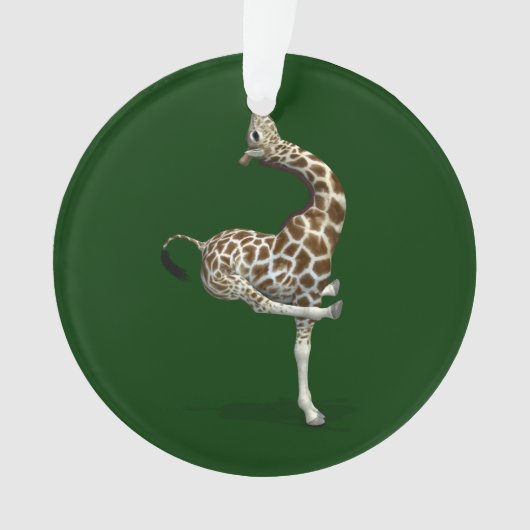 Weird Sportive Giraffe Ornament (voorkant)