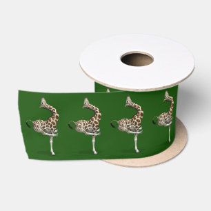 Weird Sportive Giraffe Satijnen Lint