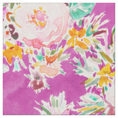 WEIRD STUFF Roze Floral Stof (Close Up)