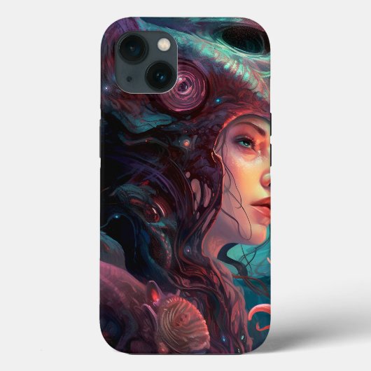 Weird Surreal Alien Woman Art Case-Mate iPhone Case (Achterkant)