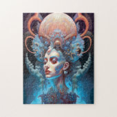 Weird Surreal Alien Woman Art Legpuzzel (Verticaal)